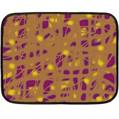 Brown And Purple Double Sided Fleece Blanket (mini) 