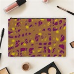 Brown and purple Cosmetic Bag (Large)  Front