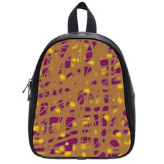 Brown And Purple School Bags (small) 