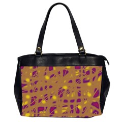 Brown And Purple Office Handbags (2 Sides) 