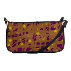 Brown And Purple Shoulder Clutch Bags by Valentinaart