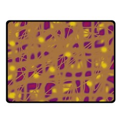 Brown And Purple Fleece Blanket (small)