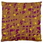 Brown and purple Large Flano Cushion Case (Two Sides) Front