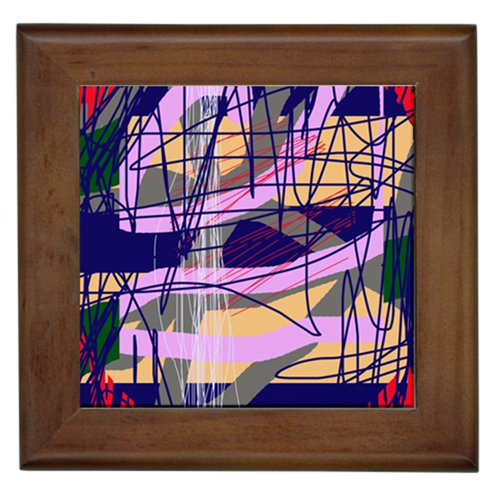 Abstract high art by Moma Framed Tiles