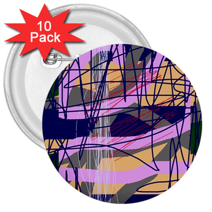 Abstract high art by Moma 3  Buttons (10 pack) 