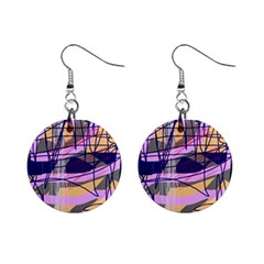 Abstract high art by Moma Mini Button Earrings