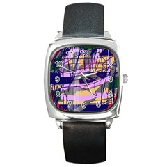 Abstract high art by Moma Square Metal Watch