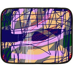 Abstract high art by Moma Double Sided Fleece Blanket (Mini) 