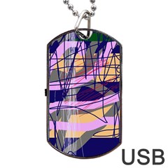 Abstract high art by Moma Dog Tag USB Flash (One Side)