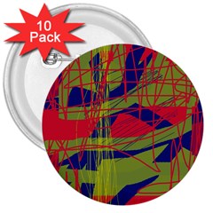 High Art By Moma 3  Buttons (10 Pack) 