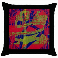 High Art By Moma Throw Pillow Case (black) by Valentinaart