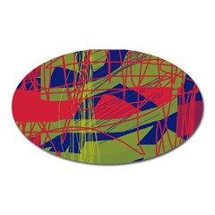 High Art By Moma Oval Magnet by Valentinaart