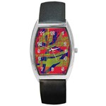 High art by Moma Barrel Style Metal Watch Front