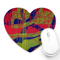 High Art By Moma Heart Mousepads by Valentinaart