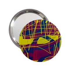 Yellow High Art Abstraction 2 25  Handbag Mirrors