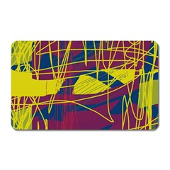 Yellow High Art Abstraction Magnet (rectangular)