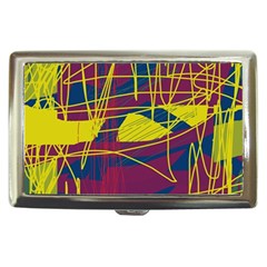 Yellow High Art Abstraction Cigarette Money Cases