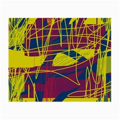 Yellow High Art Abstraction Small Glasses Cloth