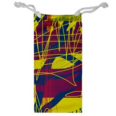 Yellow High Art Abstraction Jewelry Bags