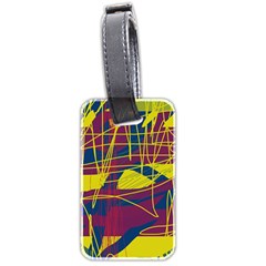 Yellow High Art Abstraction Luggage Tags (two Sides)