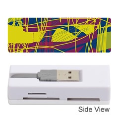 Yellow High Art Abstraction Memory Card Reader (stick) 