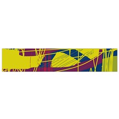 Yellow High Art Abstraction Flano Scarf (small)