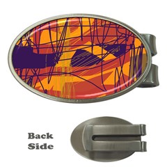 Orange High Art Money Clips (oval) 