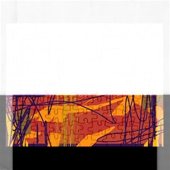 Orange High Art Rectangular Jigsaw Puzzl