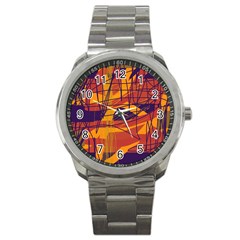 Orange High Art Sport Metal Watch