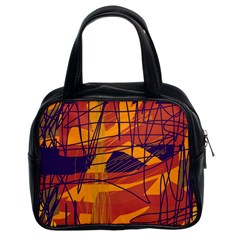 Orange High Art Classic Handbags (2 Sides)