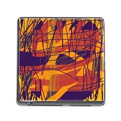 Orange High Art Memory Card Reader (square)