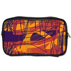 Orange High Art Toiletries Bags