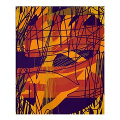 Orange High Art Shower Curtain 60  X 72  (medium) 