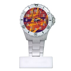 Orange High Art Plastic Nurses Watch