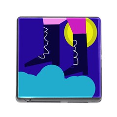 Walking On The Clouds  Memory Card Reader (square) by Valentinaart