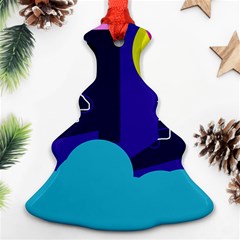 Walking On The Clouds  Ornament (christmas Tree) by Valentinaart