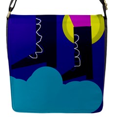 Walking On The Clouds  Flap Messenger Bag (s) by Valentinaart