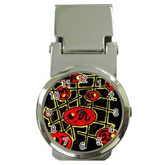 Red And Yellow Hot Design Money Clip Watches