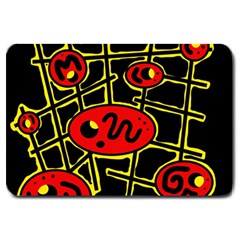 Red And Yellow Hot Design Large Doormat 