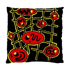 Red And Yellow Hot Design Standard Cushion Case (one Side)