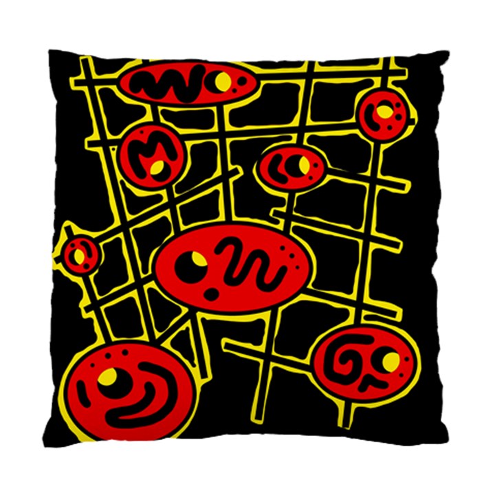 Red and yellow hot design Standard Cushion Case (Two Sides)