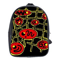 Red And Yellow Hot Design School Bags(large) 