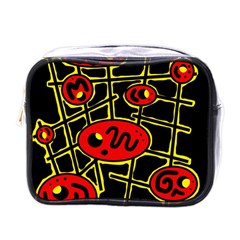 Red And Yellow Hot Design Mini Toiletries Bags