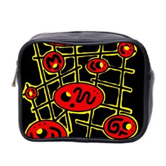 Red And Yellow Hot Design Mini Toiletries Bag 2-side