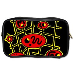 Red And Yellow Hot Design Toiletries Bags