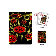 Red And Yellow Hot Design Playing Cards (mini) 