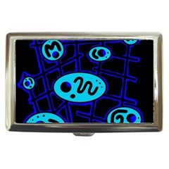 Blue Decorative Design Cigarette Money Cases