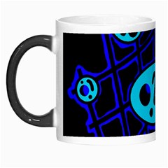 Blue Decorative Design Morph Mugs