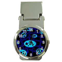 Blue Decorative Design Money Clip Watches