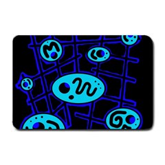 Blue Decorative Design Small Doormat 